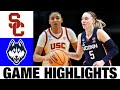 1 usc vs uconn highlights  2024 ncaa womens basketball championship  elite 8