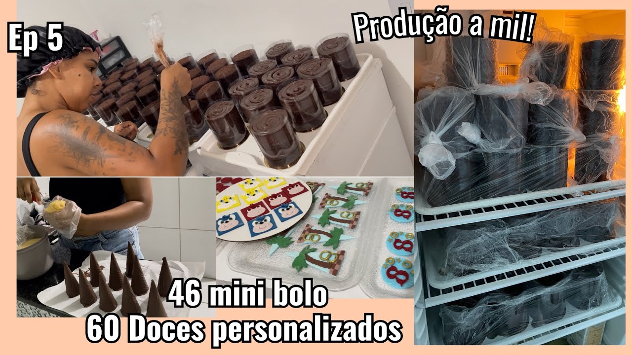 BASTIDORES DE UMA SUPER ENCOMENDA! Recheei todos os bolos, fiz os doces personalizados/cansaço bateu
