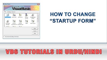 VB6 Tutorial In Urdu - How to change Startup Form