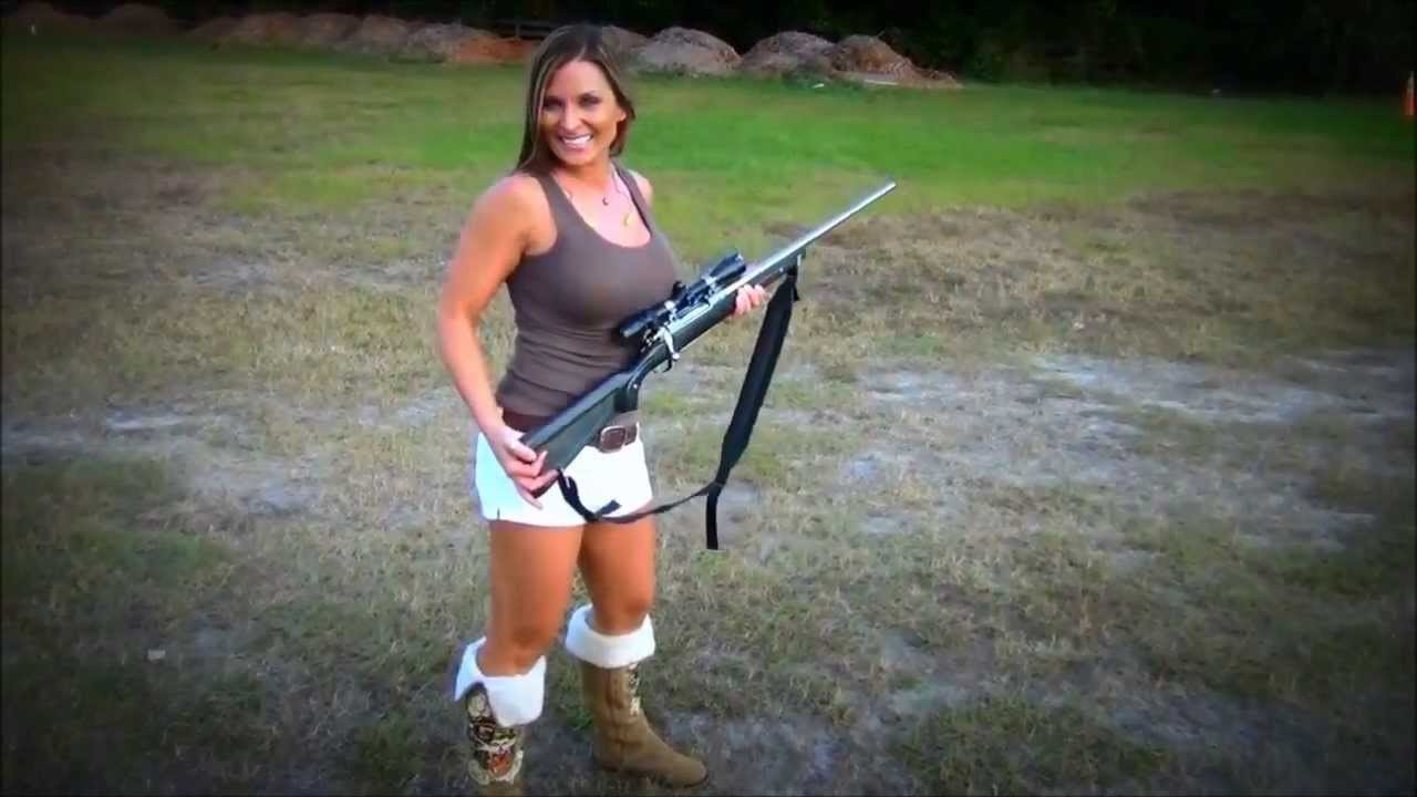 Hot Girl Shooting Gunsa Ruger 270 Rifle And Blowing Up A Pumpkin Youtube 