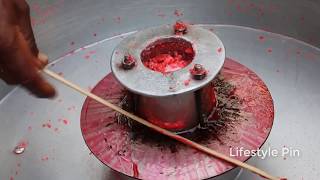 Bangladeshi Special Cotton Candy Making on Street | Hawai Mithai | Candy Floss