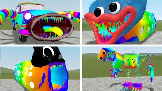 Rainbow Car Eater vs Huggy Eater vs Boxy Boo Eater vs Cartoon Cat Eater - Garry's Mod by Dino Land 1,001 views 1 year ago 8 minutes, 10 seconds