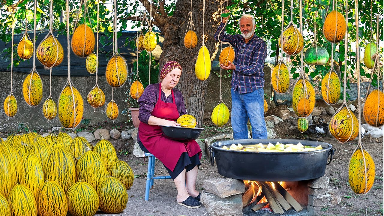 Rustic Village Style Melon Jam 🍈: Homemade Recipe From Fresh Melons