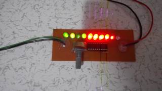 Öğüt elektronik 10 ledli  vumetre devresi