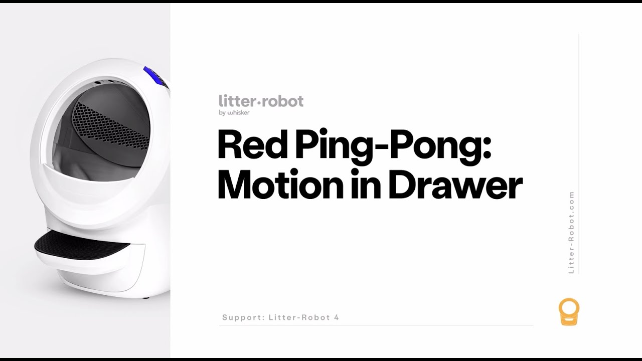 Red Ping-Pong Light: Motion in Drawer