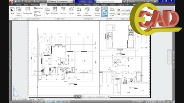 Learning AutoCAD 2013, tutorial 16: Preparing for plotting (printing).