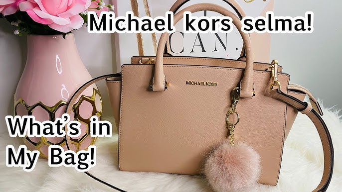 Michael Kors Selma Medium Blossom Pink Leather Satchel