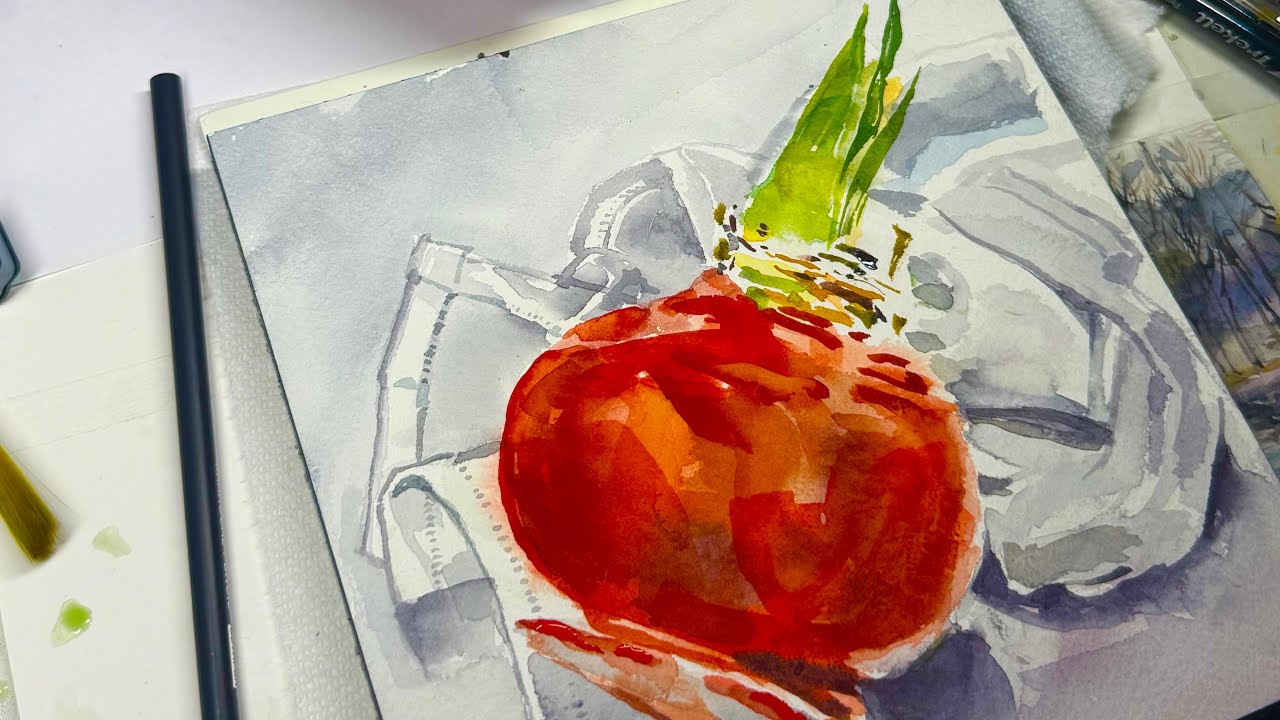 Tom Mannion is live! Still on the flower thing WIP real time, watercolor painting