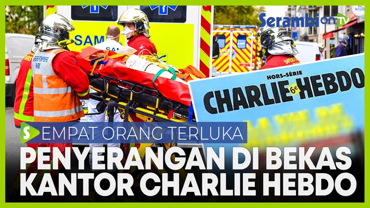 Video Empat Orang Terluka Akibat Penyerangan Pakai Pisau Di Bekas Kantor Charlie Hebdo Paris Serambi Indonesia