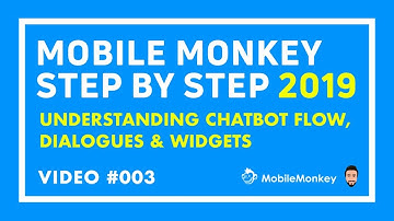 Video 3: What is Chatbot Flow, Dialogues, Folders & Widgets inside Mobile Monkey in 2019