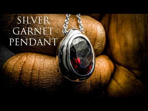 Silver Garnet Pendant