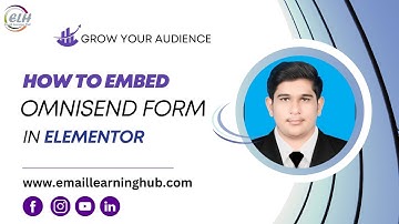 How|to Embed|OmniSend Form| in Elementor | OmniSend Tutorial |