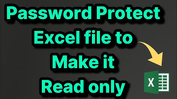 Password Protect an Excel sheet with Password to make it Read Only
