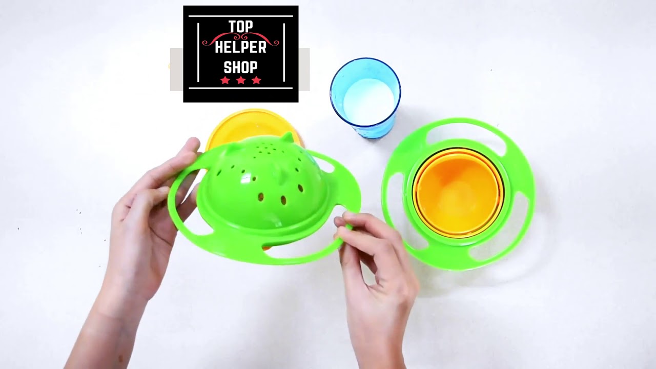 Magic bowl for kids - No more food on the ground and clothes! Tophelpershop