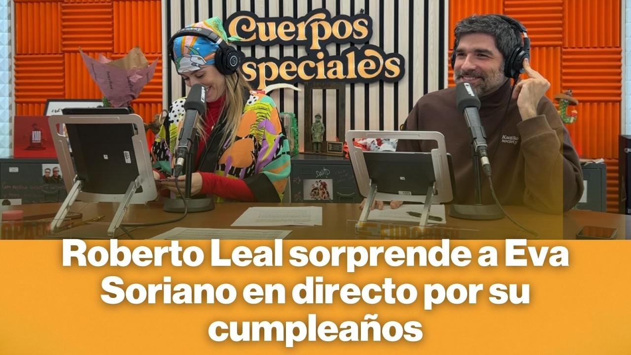 Roberto Leal sorprende a Eva Soriano en directo por su cumpleaños