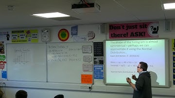 OCR MEI Statistics 2 3.04 Approximating a Binomial or Poisson with a Normal Distribution