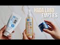 HADA LABO EMPTIES REVIEW 🌼 Oil Cleanser, Face Wash and Cream!