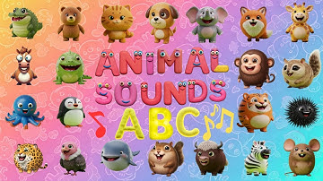 ABC Zoo Animals Sounds Song | Baby Animals Alphabet  | Roar, Meow, Woof! 🐾