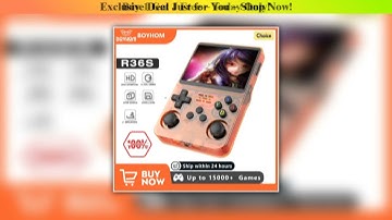 Hot Picks Open Source R36S Retro Handheld Video Game Console Linux System 3.5 Inch IPS Screen Porta
