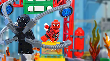 Lego Spider-Man Vs Doc Ock Bridge Battle!