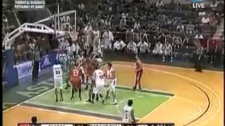 Ronjay Buenafe Penetrates The Alaska Defense For The 3Pt Play Barako Bull Vs Alaska Aces 2013