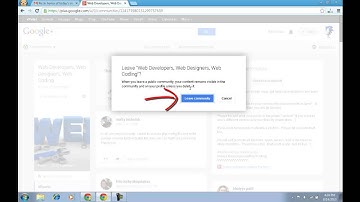 How To Leave Google Plus Community?