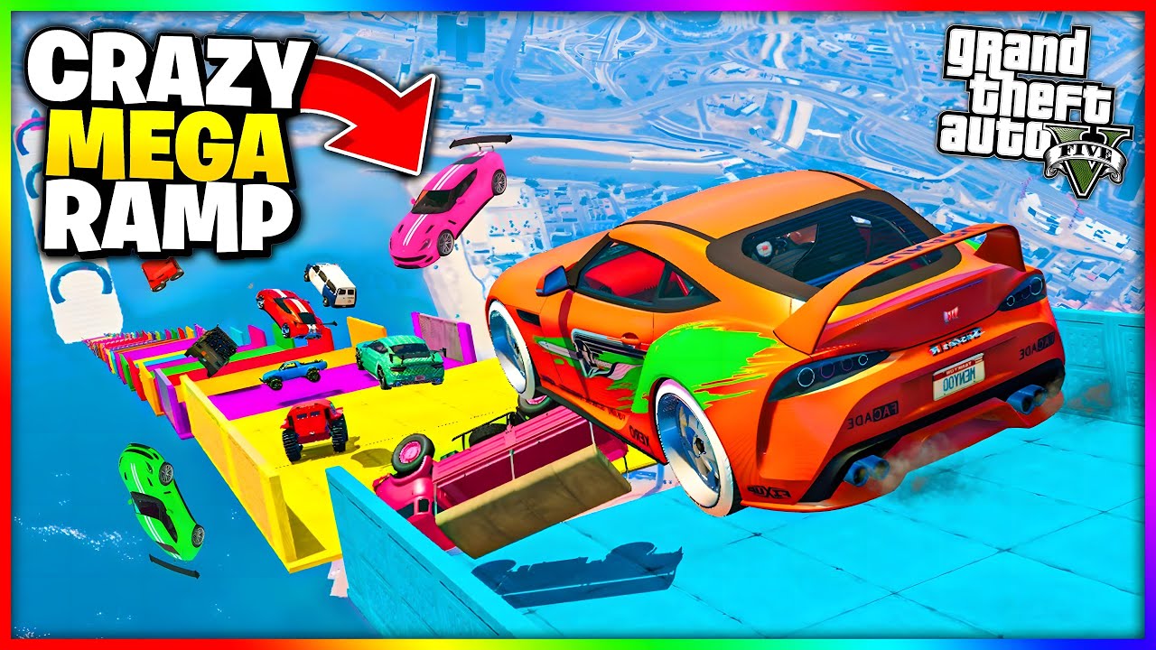 Crazy MEGA RAMP In GTA 5