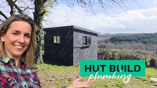 #59 Building a REMOTE NATURE OFFICE 🌿 Plumbing & Electrical | RELAXING DIY |Tiny Cabin Build