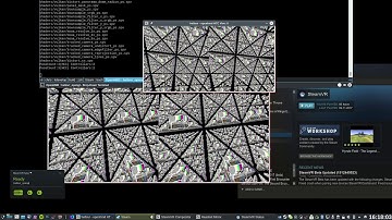 SteamVR with WIP OpenHMD open source lighthouse tracking