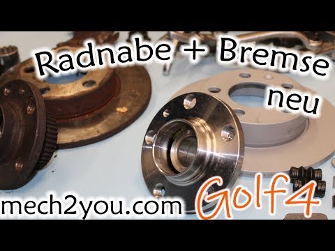 ???? ️ Bremsen hinten haben Totalschaden | Radnabe beim Golf 4 wechseln | Auto tutorial fai da te