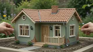 From Dirt to Dream Home | Miniature Tiny House Construction Timelapse 🏡