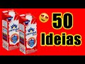 50 IDEIAS INSPIRADORAS COM CAIXA DE LEITE | RECICLAGEM | ARTESANATO COM CAIXA DE LEITE