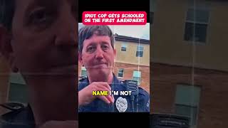 Idiot Cop Gets Schooled on the First Amendment