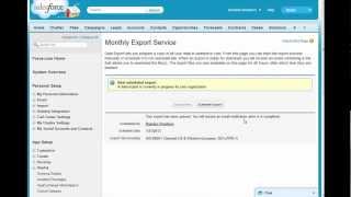 Backing up your Salesforce data with the data export tool