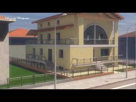 animazione 3d ristrutturazione edificio in Verona