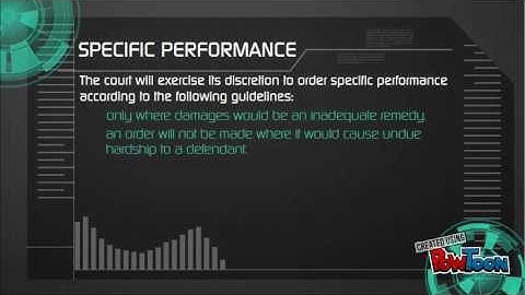 Specific Performance and Injunction