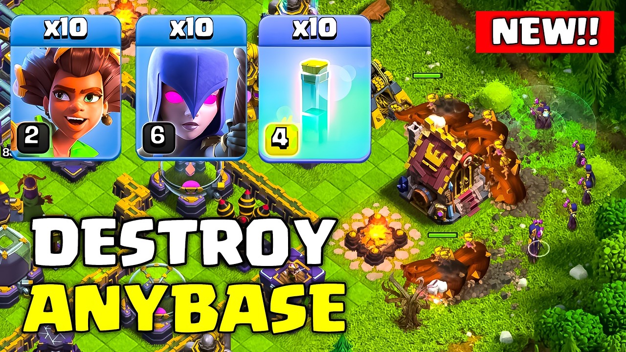 Th15 Root Rider Witch Attack Strategy | Best TH15 Attack Strategy in Clash of Clans