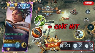 INI DIA BUILD BRODY PALING SAKIT DI SEASON SEKARANG 2024 !! ONE HIT!!! - Mobile Legends