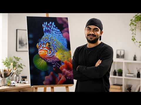 Beautiful Fish Oil Painting | FINS UNBOUND