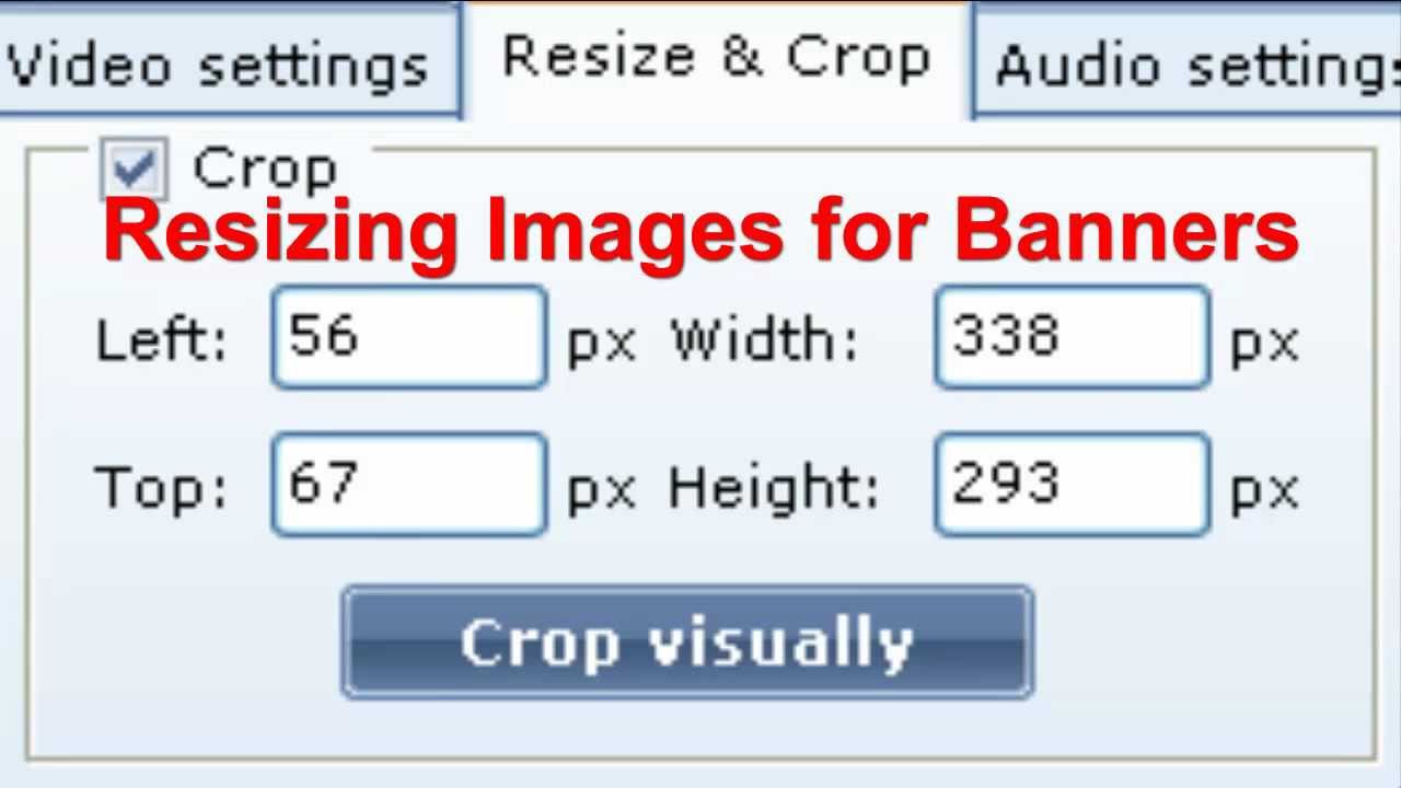 HowtoGuides (Resizing Image for Banner) YouTube