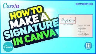 How to Make a Signature in Canva | Create a Professional Signature in Canva screenshot 3