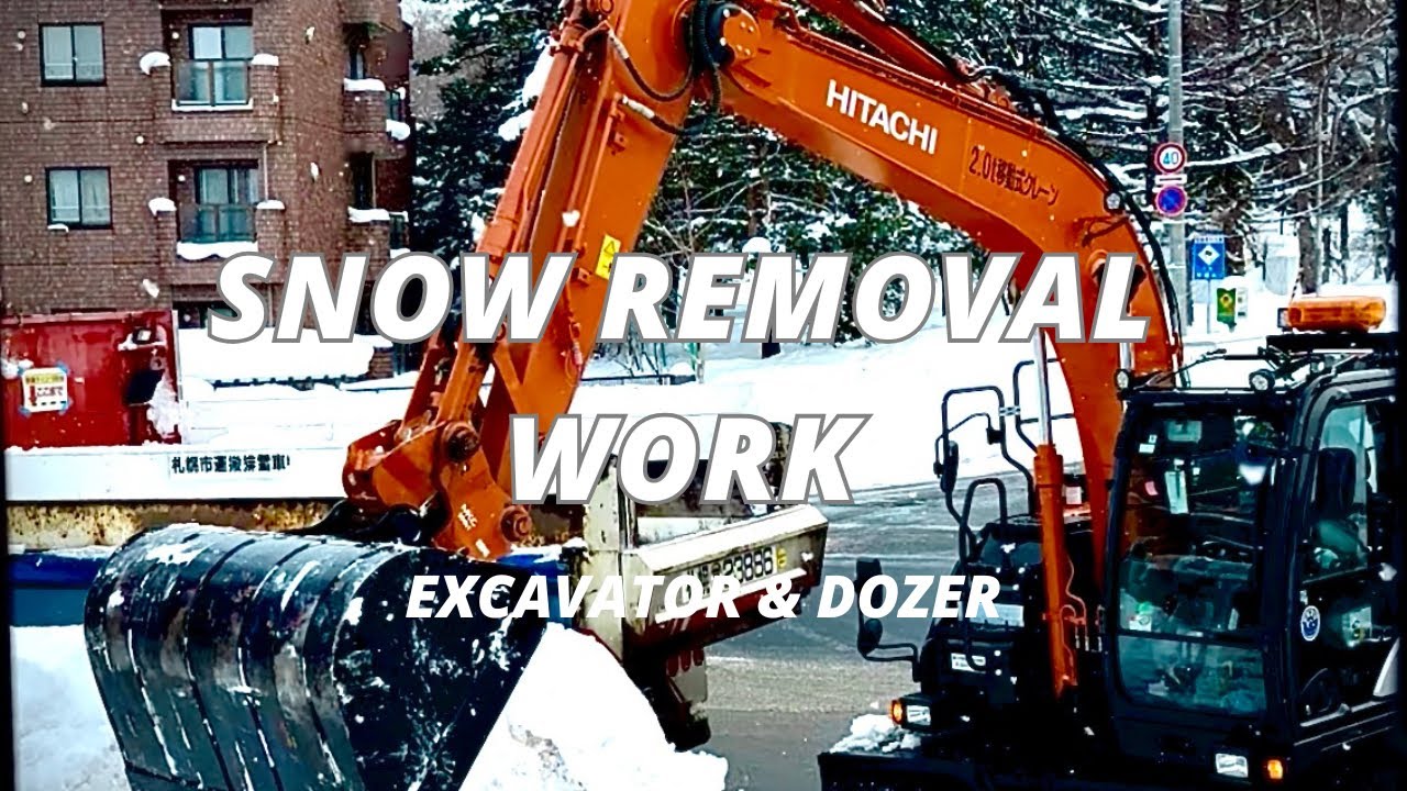 Watching Snow Removal Operations | Calm Winter Work