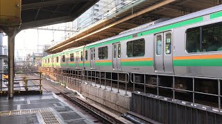 「墜落インバーター】E231系＋E233系の発車。