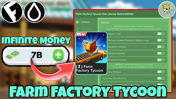 Farm Factory Tycoon Infinite Money & More Script | Hydrogen and Fluxus - Roblox Mobile Exploiting