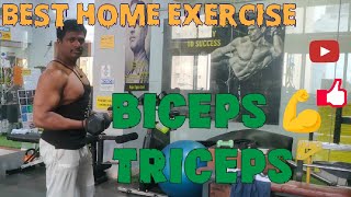 BEST BICEPS TRICEPS | WORKOUT HOME @kgfvelubhaifitness ???????