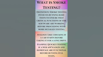 What is Smoke Testing
