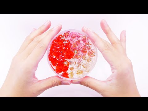 【ASMR】お花のスライム　韓国スライム  Flower Slime 【音フェチ】