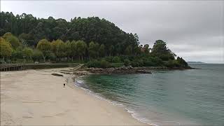 Playa de Portocelo, en Marín. Ría de Pontevedra.