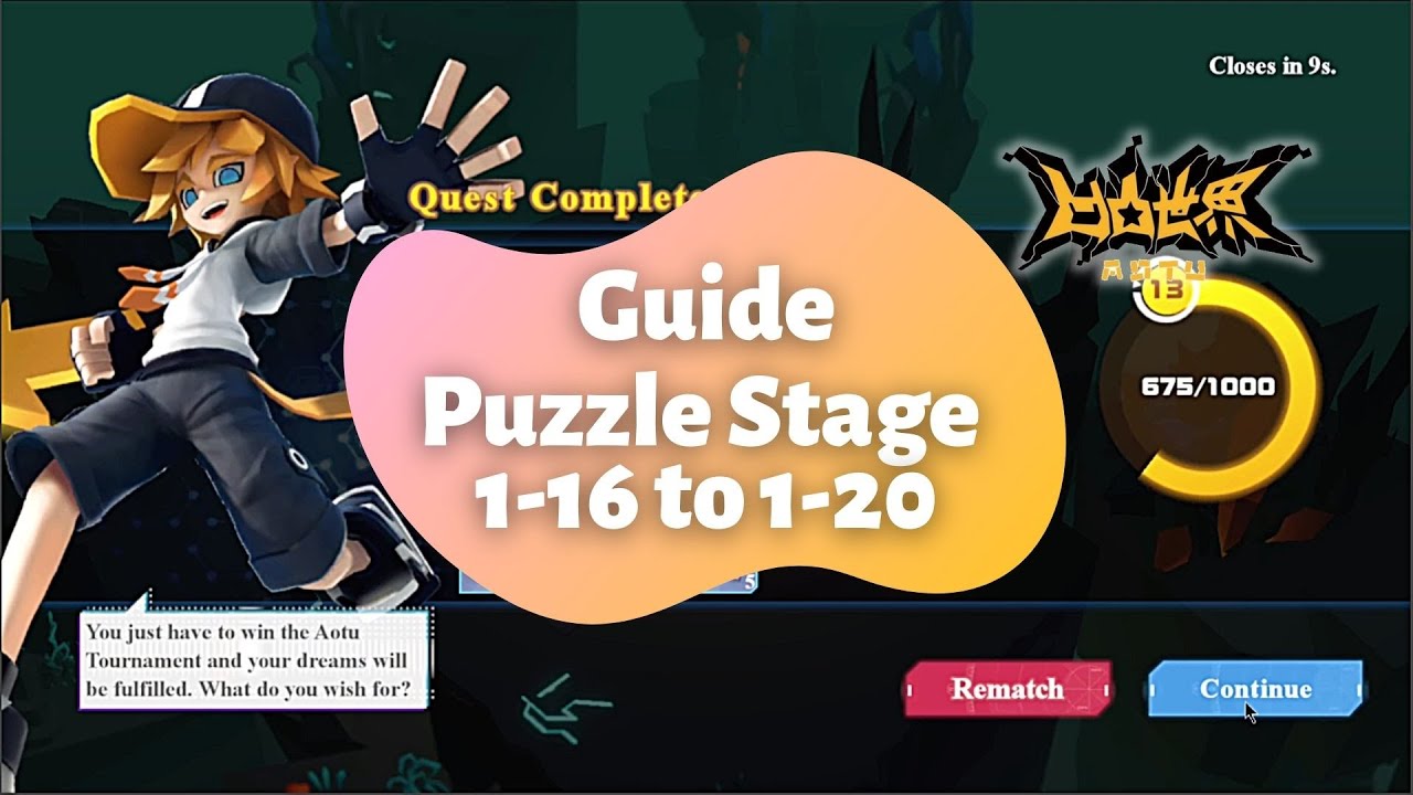 Aotu World - Guide Puzzle Stage 1-16 to 1-20