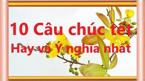 10 câu chúc tết hay ý nghĩa nhất
